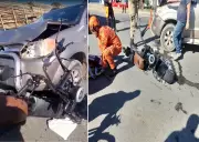 Acidente com scooter elétrica deixa dois jovens feridos na RJ-216 em Campos