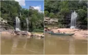 Cachoeira Escondida no Rio Araguaia Surpreende com Sua Beleza Selvagem em Goiás