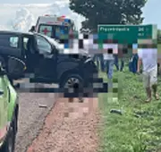 Duas mortes em acidente entre motos e carro na BR-153 em Tocantins