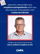 Executivo veta projeto de transparência sobre multas de trânsito em Pouso Alegre