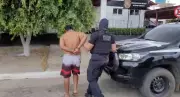 Homem preso por esfaquear namorada na garganta em Breu Branco