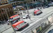 Idoso atropelado por moto em Juiz de Fora: câmera flagra momento do acidente na Rio Branco