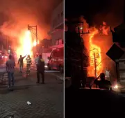 Incêndio destrói loja Casa em Rio das Ostras e interdita via