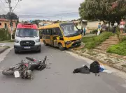 Motociclista de 56 anos morre em acidente com ônibus em Santa Luzia