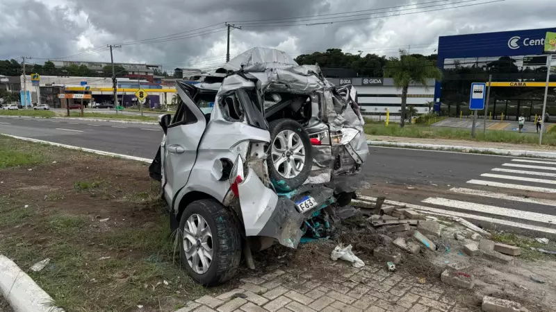 Acidente com 6 feridos na ERS-122 após motorista sofrer mal súbito