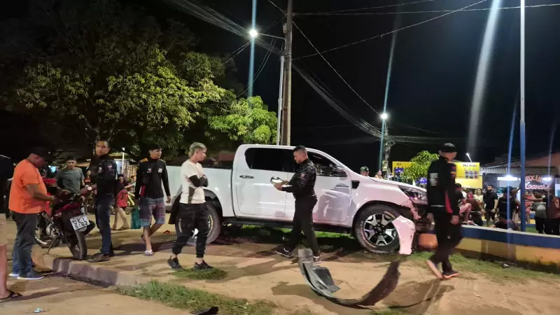 Acidente grave em Santarém: Caminhonete atinge 4 motos e mata 1