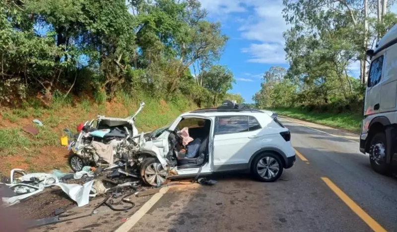 Acidente na BR-040 mata 5, incluindo 2 crianças, e fere 3 em Paracatu