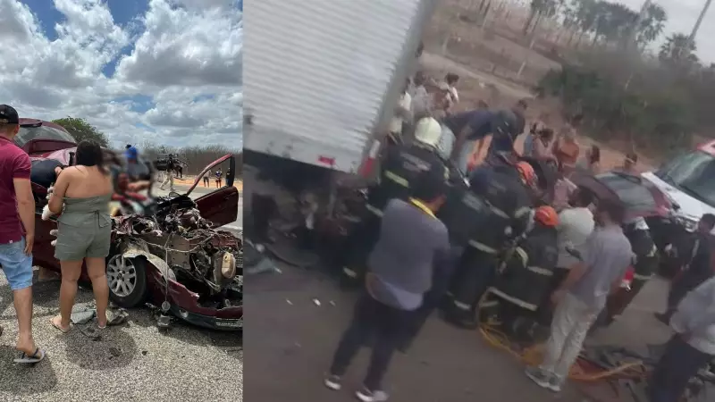 Acidente na BR-116 em Russas deixa homem preso às ferragens