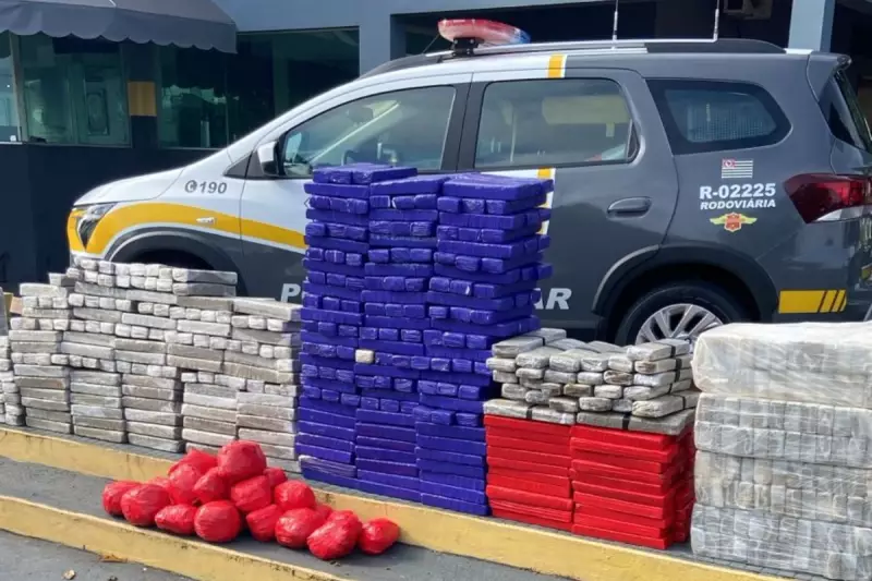 Adolescente de 16 anos é preso com 580 kg de drogas na Raposo Tavares