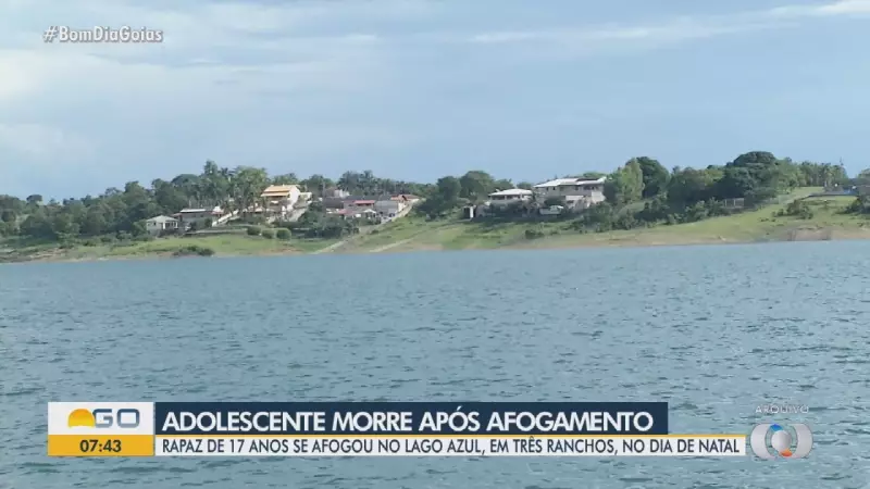 Adolescente de 17 anos morre afogado no Lago Azul, em Três Ranchos