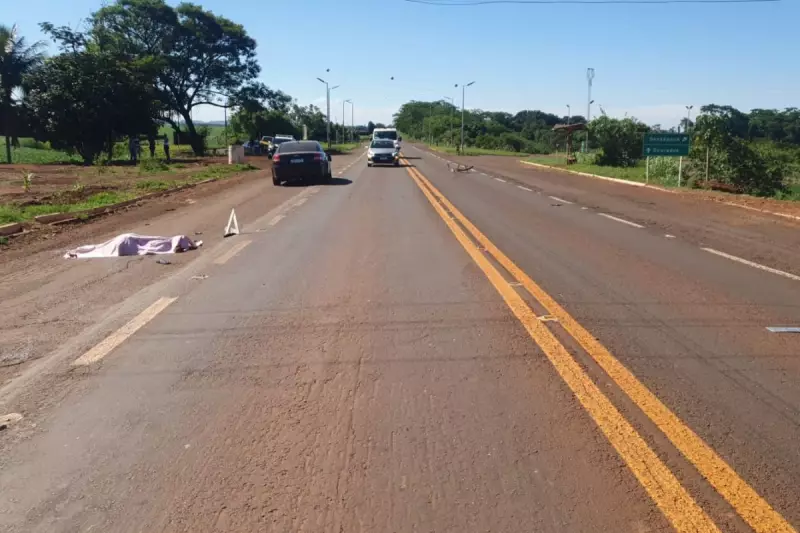 Adolescente morre atropelado na BR-376 ao tentar cruzar rodovia de bicicleta