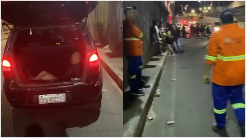 Blitz flagra jovem desacordado no porta-malas de carro em Fortaleza