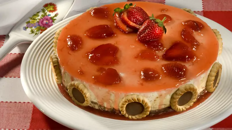 Bolo Gelado com Flocos de Biscoito: a Receita Perfeita para o Natal