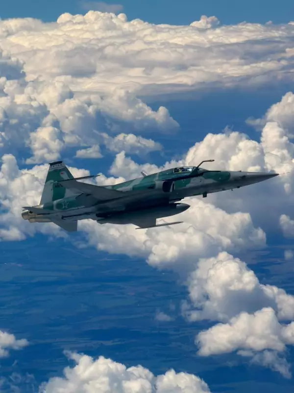 Caça F5 da FAB intercepta avião particular em voo de SP para Goiás