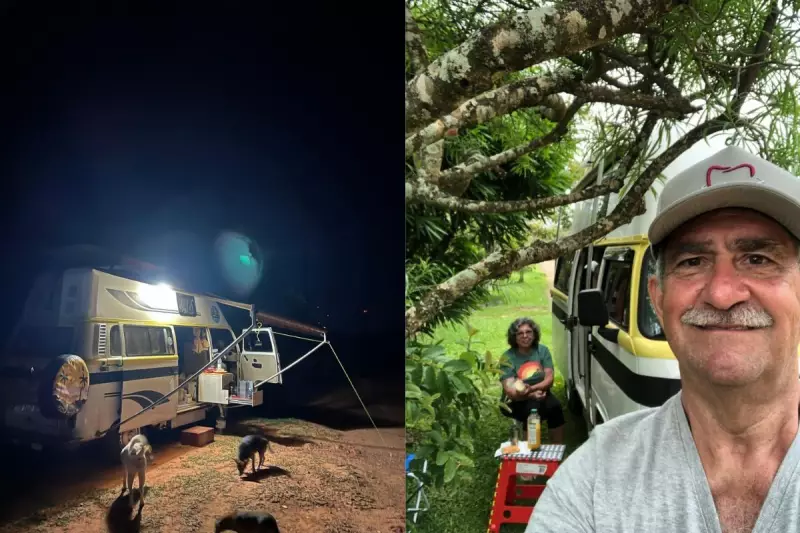Casal transforma van em casa sobre rodas para viver aposentadoria viajando pelo Brasil