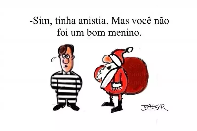 Charge de J.Caesar critica atraso do governo em 22 de dezembro