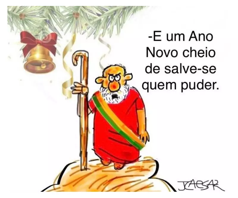 Charge de J.Caesar critica gestão de Ricardo Nunes em São Paulo