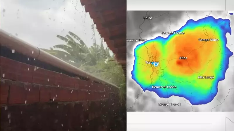 Chuva com vento e raios atinge Teresina e antecede período chuvoso a partir do dia 7