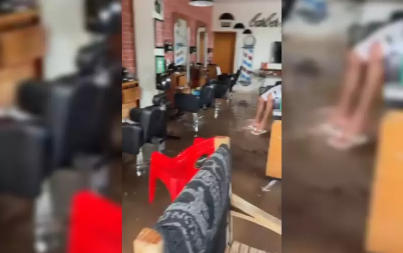 Chuva de 15 minutos causa enxurrada e invade casas em Assis (SP)