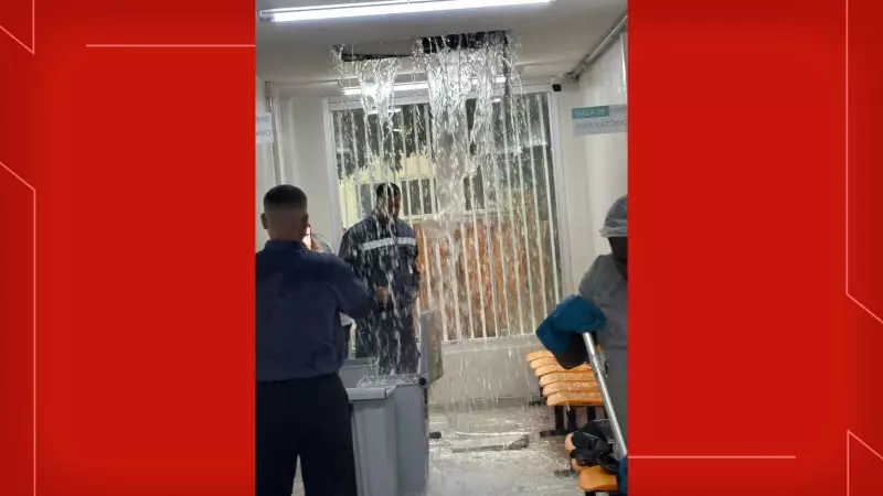 Chuva forte inunda setor de Reprodução Humana do Hospital Materno Infantil de Brasília