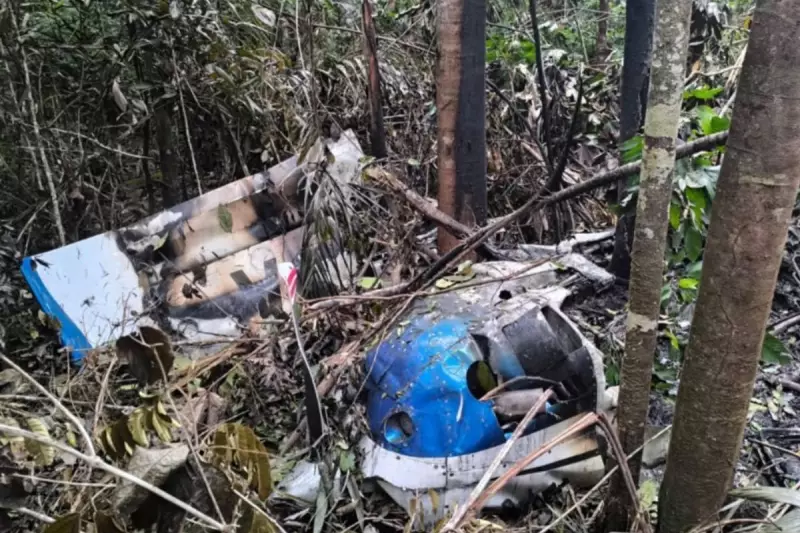 Destroços de avião são encontrados em mata de Juara; polícia busca vítimas