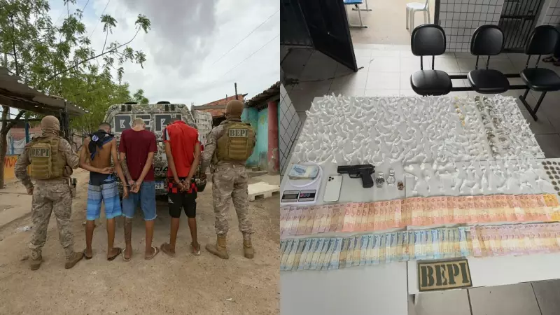 Dois suspeitos de tráfico são presos com 344 porções de drogas em Teresina