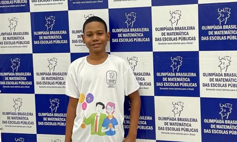 Estudante de 13 anos conquista duas medalhas de ouro na OBMEP 2025