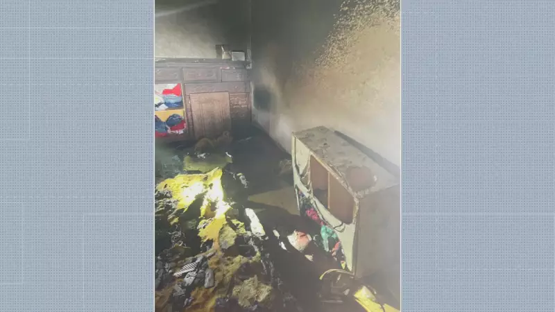 Ex-companheiro incendeia casa da ex em João Monlevade; um preso