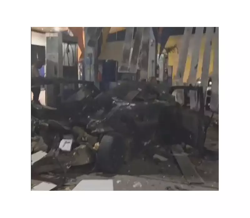 Explosão de cilindro de gás em posto de São Gonçalo deixa dois feridos