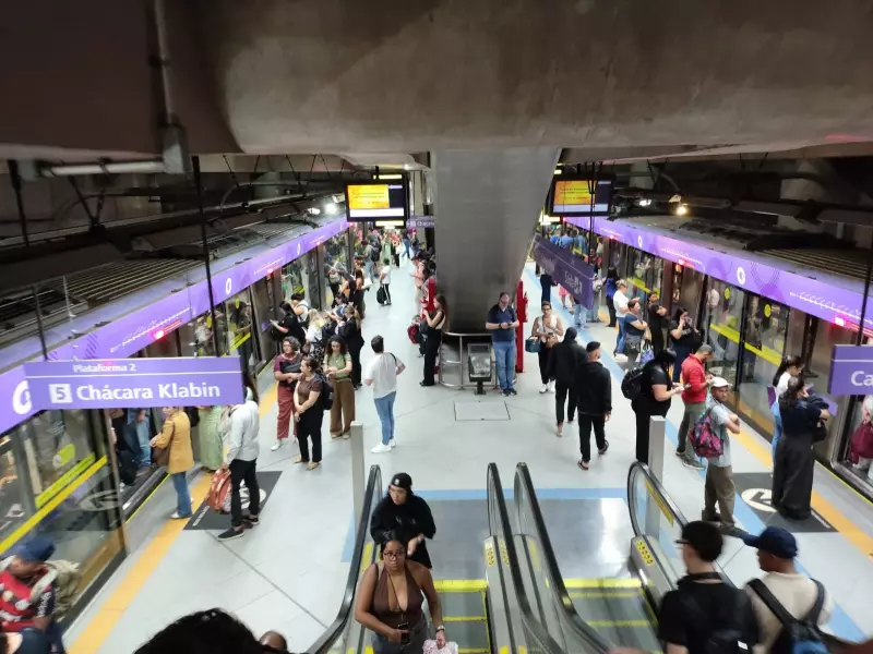 Falha na Linha 5-Lilás causa lentidão entre Chácara Klabin e AACD-Servidor