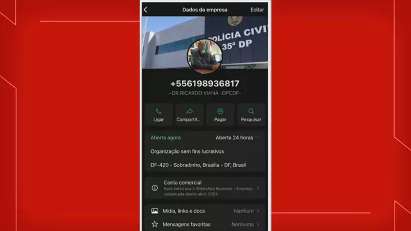 Golpistas se passam por delegado do DF e aplicam prejuízo de R$ 27 mil