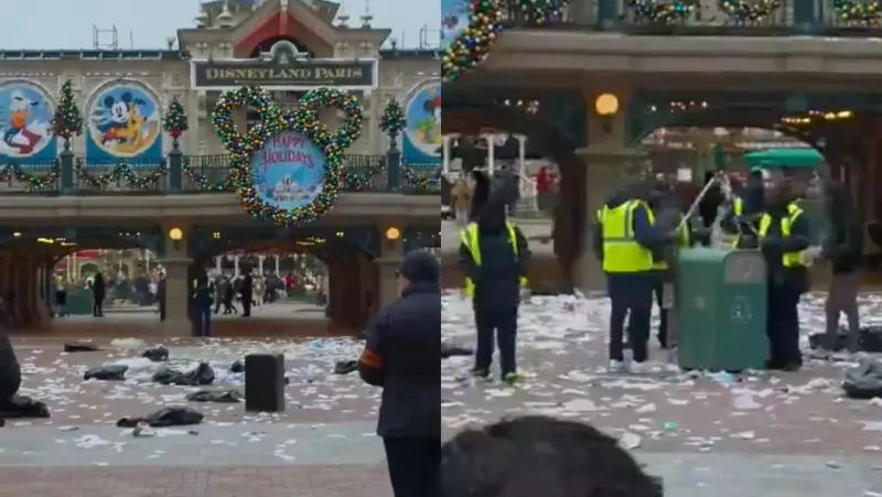 Greve de limpeza deixa Disney Paris coberta de lixo e divide opiniões