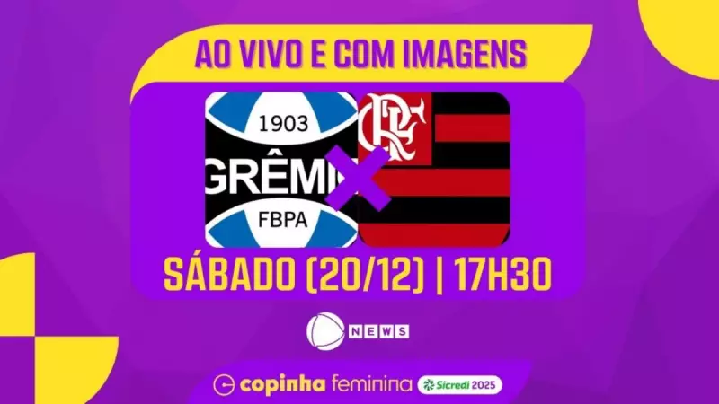 Grêmio e Flamengo decidem a Copinha Feminina 2025 neste sábado (20)
