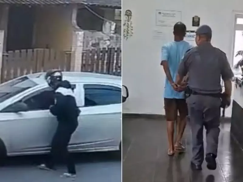 Homem de 27 anos preso após roubo de carro e moto em Itanhaém, SP