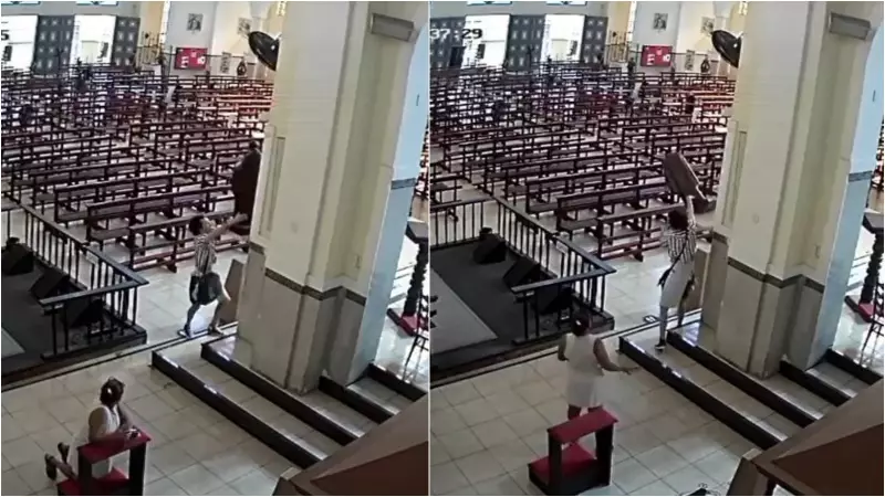 Homem invade igreja e destrói imagem centenária de São Benedito em Fortaleza