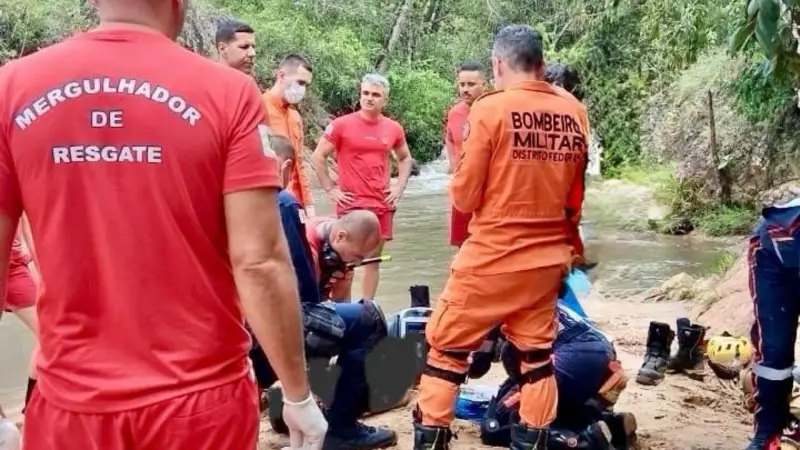 Homem morre afogado em cachoeira de Brazlândia após mergulho fatal
