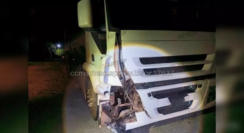 Homem morre atropelado por carreta na SP-127 em Tatuí na madrugada