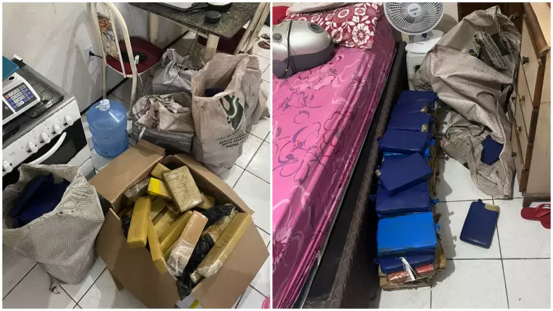 Homem preso com 144 kg de maconha após tentar fugir da polícia em Fortaleza