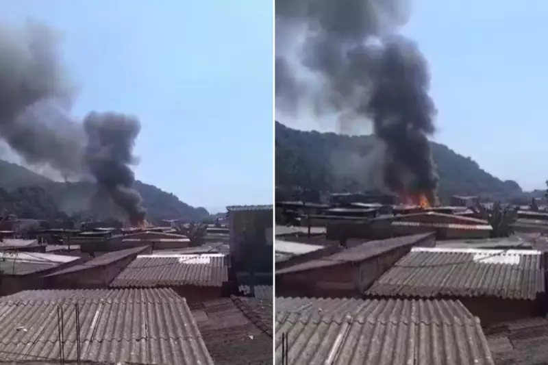 Incêndio destrói 11 casas em Vila Esperança, Cubatão; 4 feridos