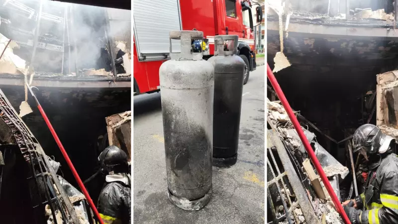 Incêndio destrói restaurante em Caraguatatuba após vazamento de gás