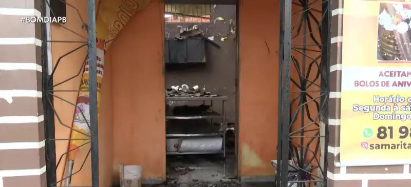 Incêndio em casa de bolos em Santa Rita deixa funcionário ferido