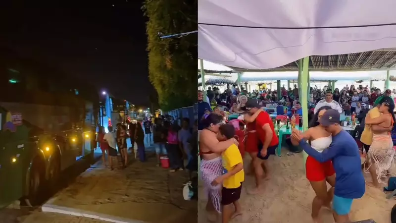 Influenciador viraliza com viagem de ônibus e concurso de forró no litoral do Piauí