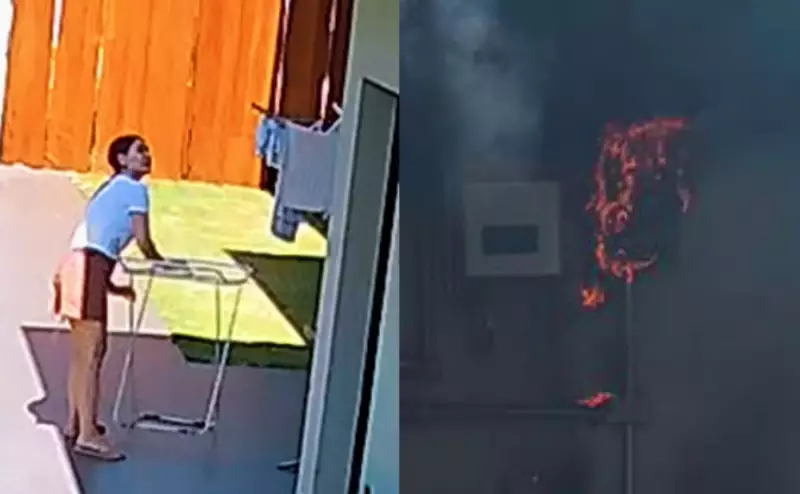 Influenciadora evita tragédia ao detectar início de incêndio enquanto estendia roupas em Londrina