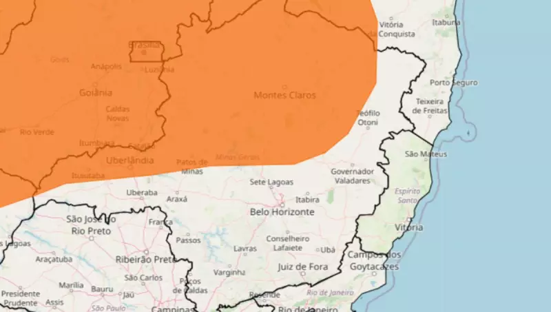 Inmet emite alerta de 'perigo' para 128 cidades de MG com tempestade e ventos de até 100 km/h