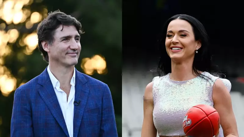 Katy Perry oficializa romance com Justin Trudeau em foto com ex-premiê japonês