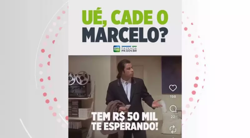 Marcelo, de Cambé, não resgata R$ 50 mil do Nota Paraná; Sefa busca ganhador