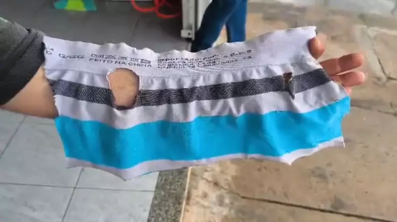 Morador reage a assalto em Franca e agride bandido com máscara de cueca