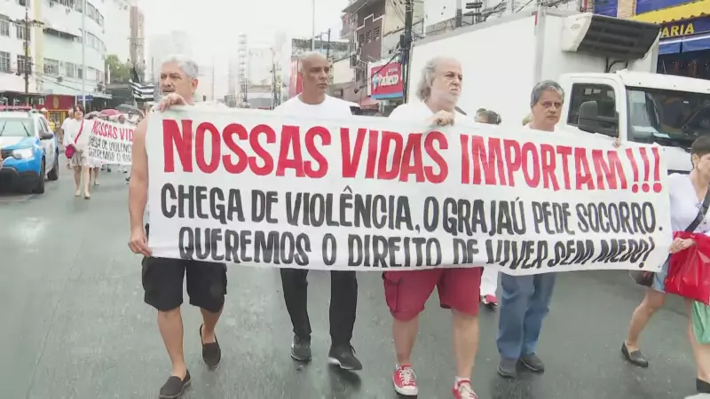Moradores do Grajaú protestam após tiroteio e aumento de 21% em roubos
