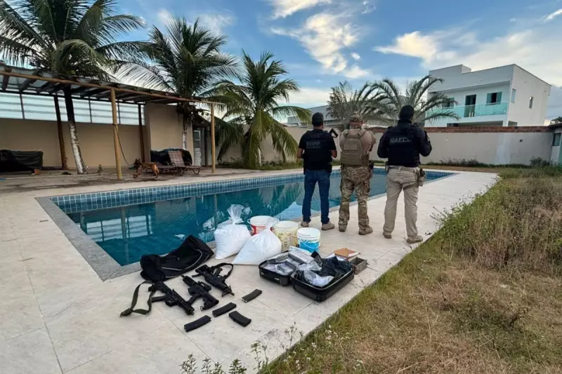 Operação prende traficante da Bahia em Campinas com 50 kg de cocaína e fuzis