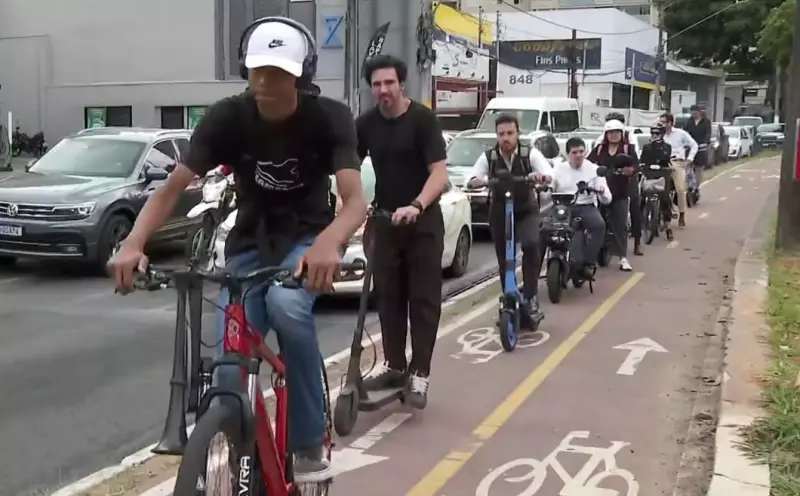 Patinetes em SP crescem 12 vezes em 1 ano e criam congestionamento em ciclovias